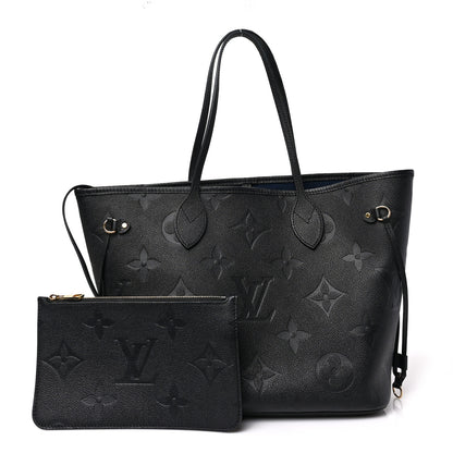 Louis Vuitton Empreinte Monogram Giant Neverfull MM Black 1 of 9