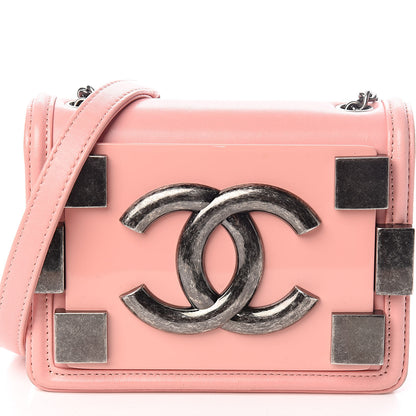 Chanel Lambskin Plexiglass Boy Brick Flap Pink 13 of 14