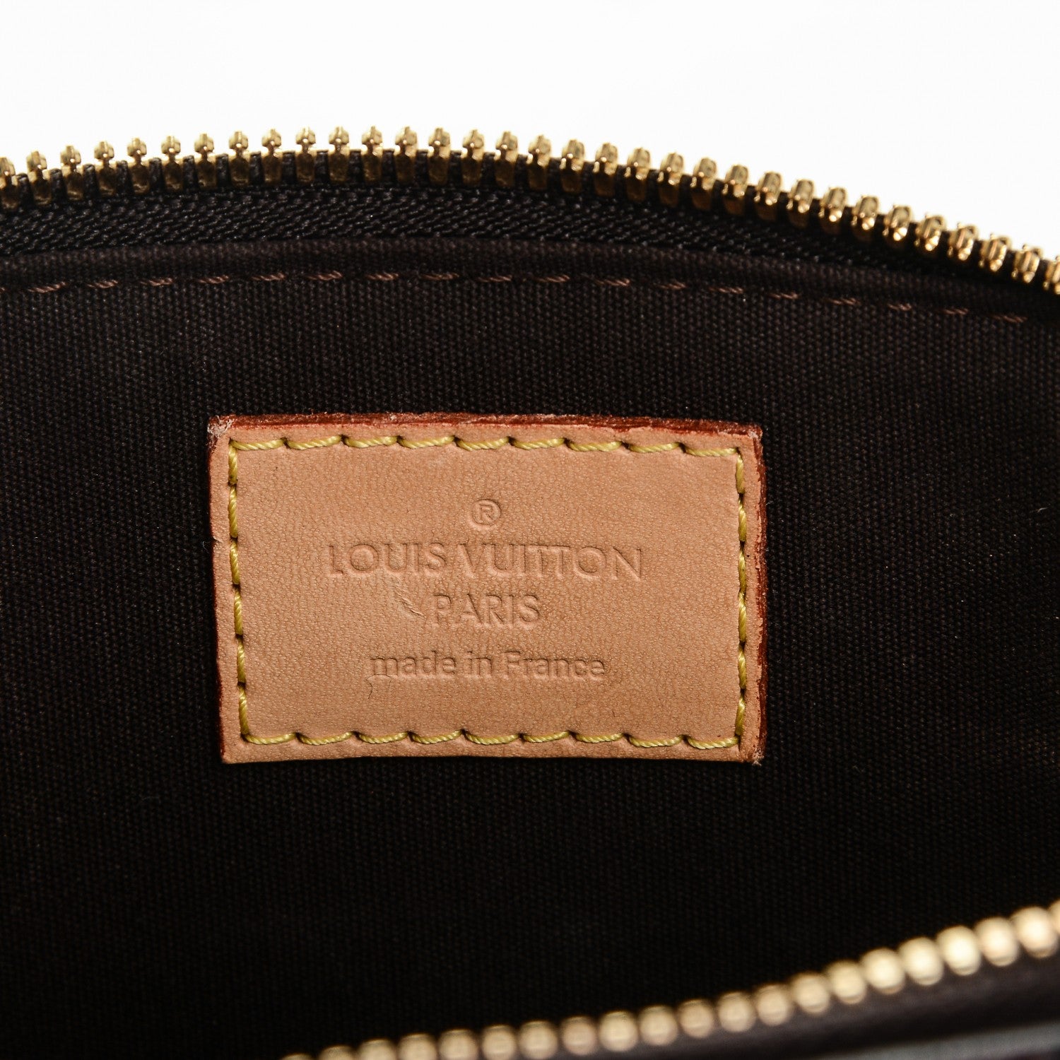 Louis Vuitton Vernis Rayures Alma BB Amarante 8 of 8