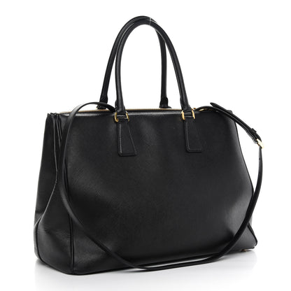 Prada Saffiano Large Galleria Double Zip Tote Black 2 of 13