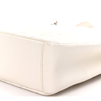 Chanel Caviar Quilted Petit Shopping Tote PST White 10 of 10