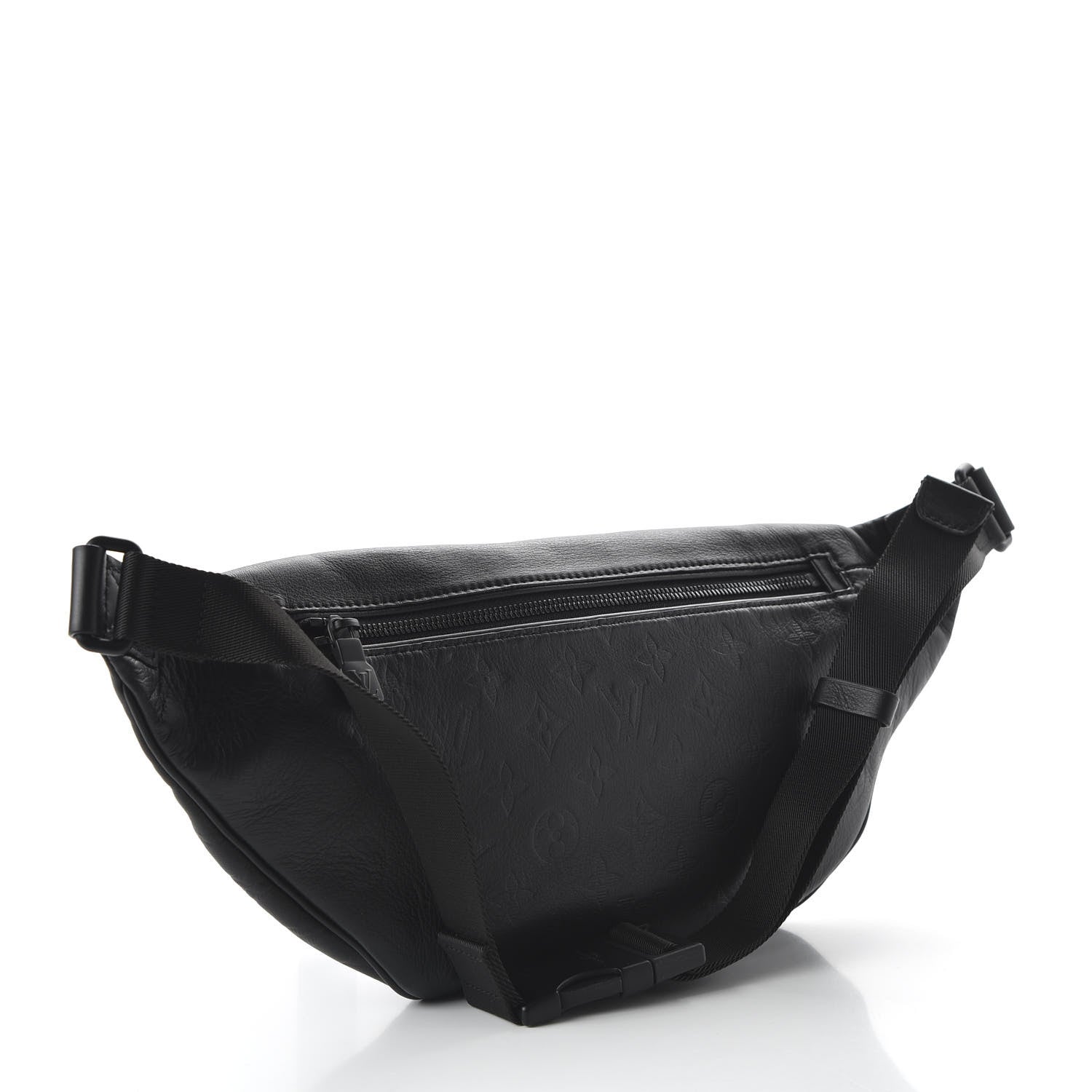 Louis Vuitton Calfskin Monogram Shadow Discovery Bumbag Black 3 of 9
