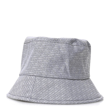 Chanel Cotton Bucket Hat M Navy White 4 of 10