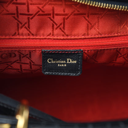 Christian Dior Patent Cannage Large Lady Dior Black 6 of 16