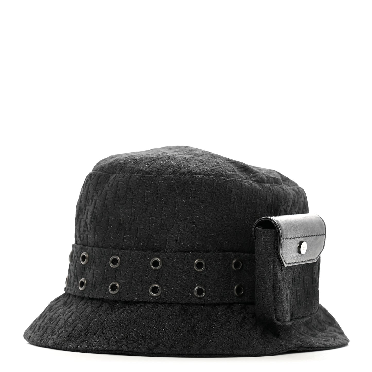 Polyester Cotton Monogram Trotter Bucket Hat 58 Black