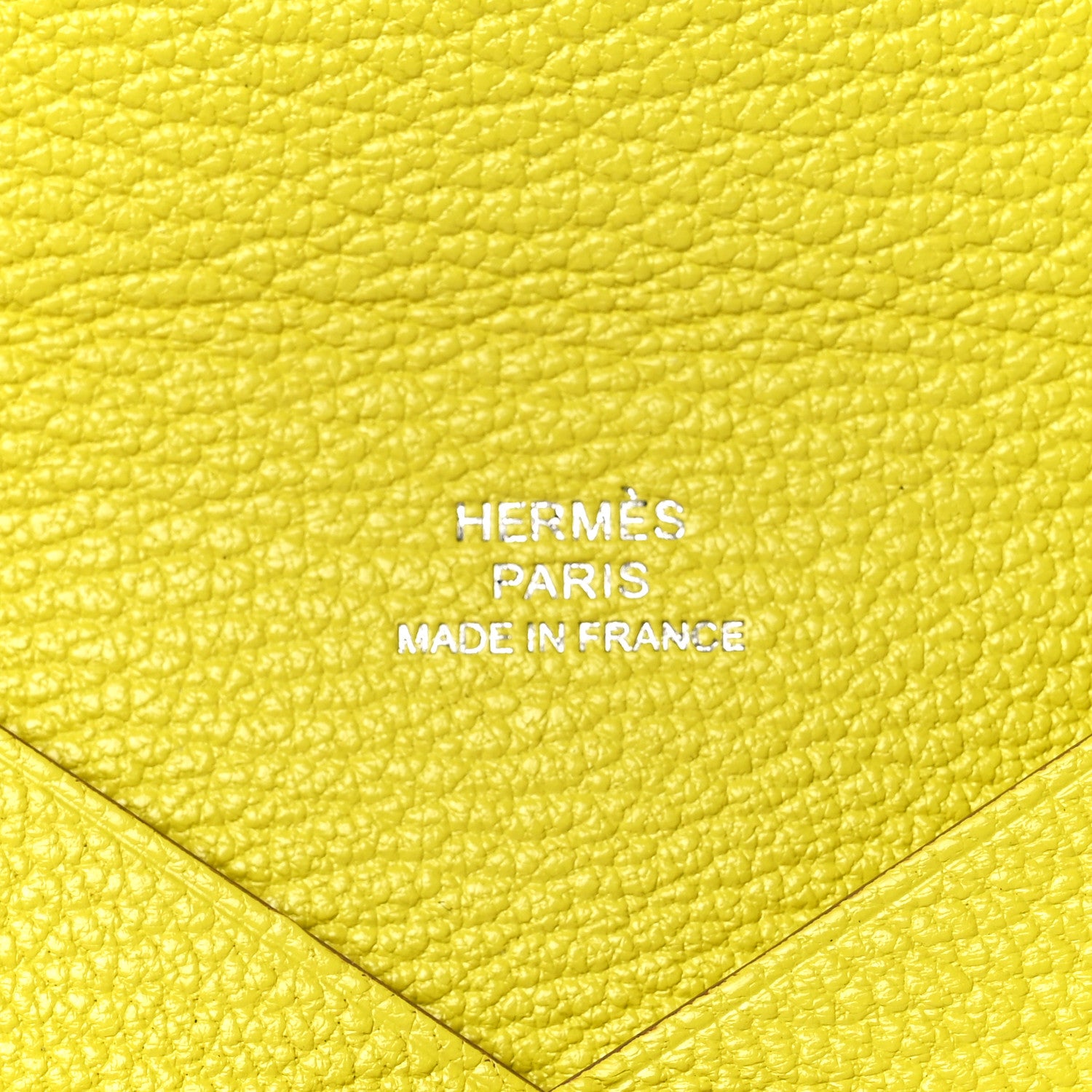 Hermes Chevre Mysore Calvi Card Case Lime 6 of 11
