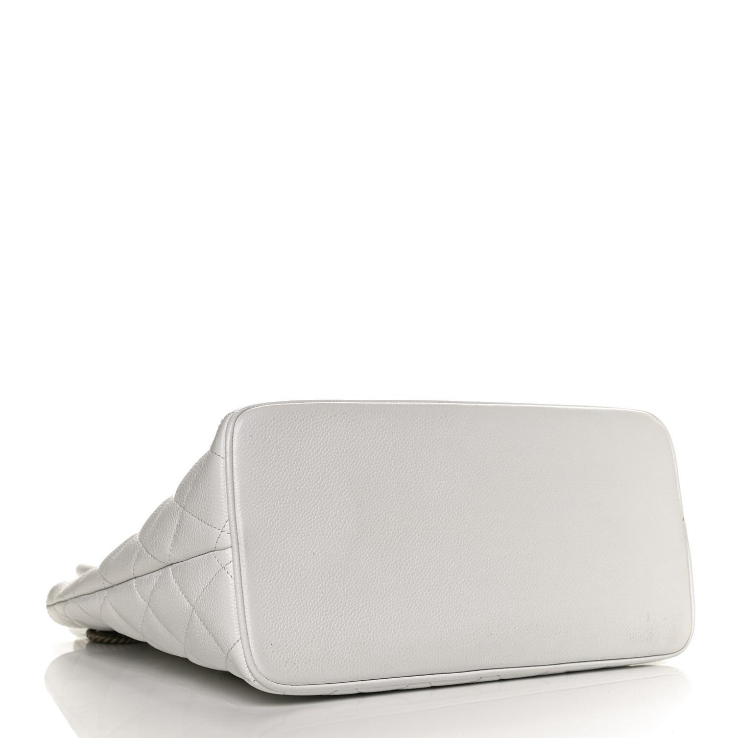 Caviar Quilted Medallion Tote White