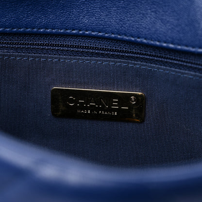 Chanel Goatskin Quilted Medium Chanel 19 Flap Dark Blue 6 of 9