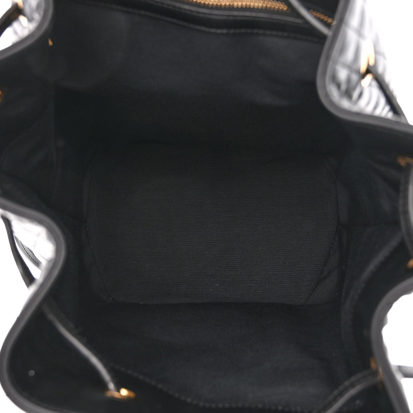 Calfskin Quilted Small C Backpack Black