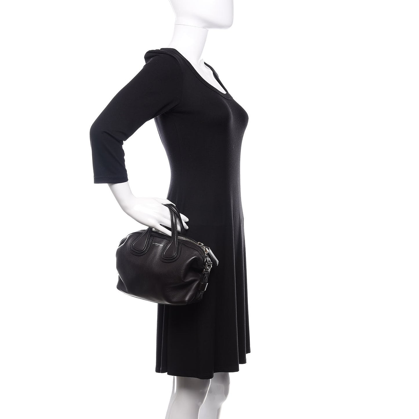 Waxed Calfskin Micro Nightingale Black