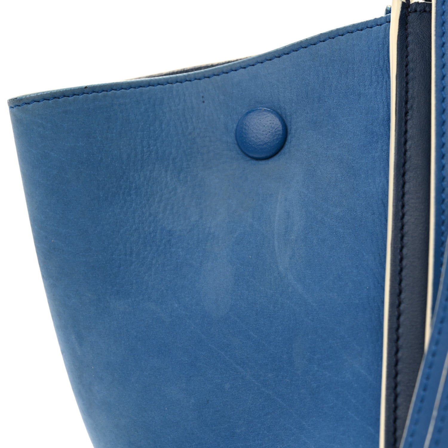 Celine Smooth Calfskin Suede Small Trapeze Turquoise 13 of 17