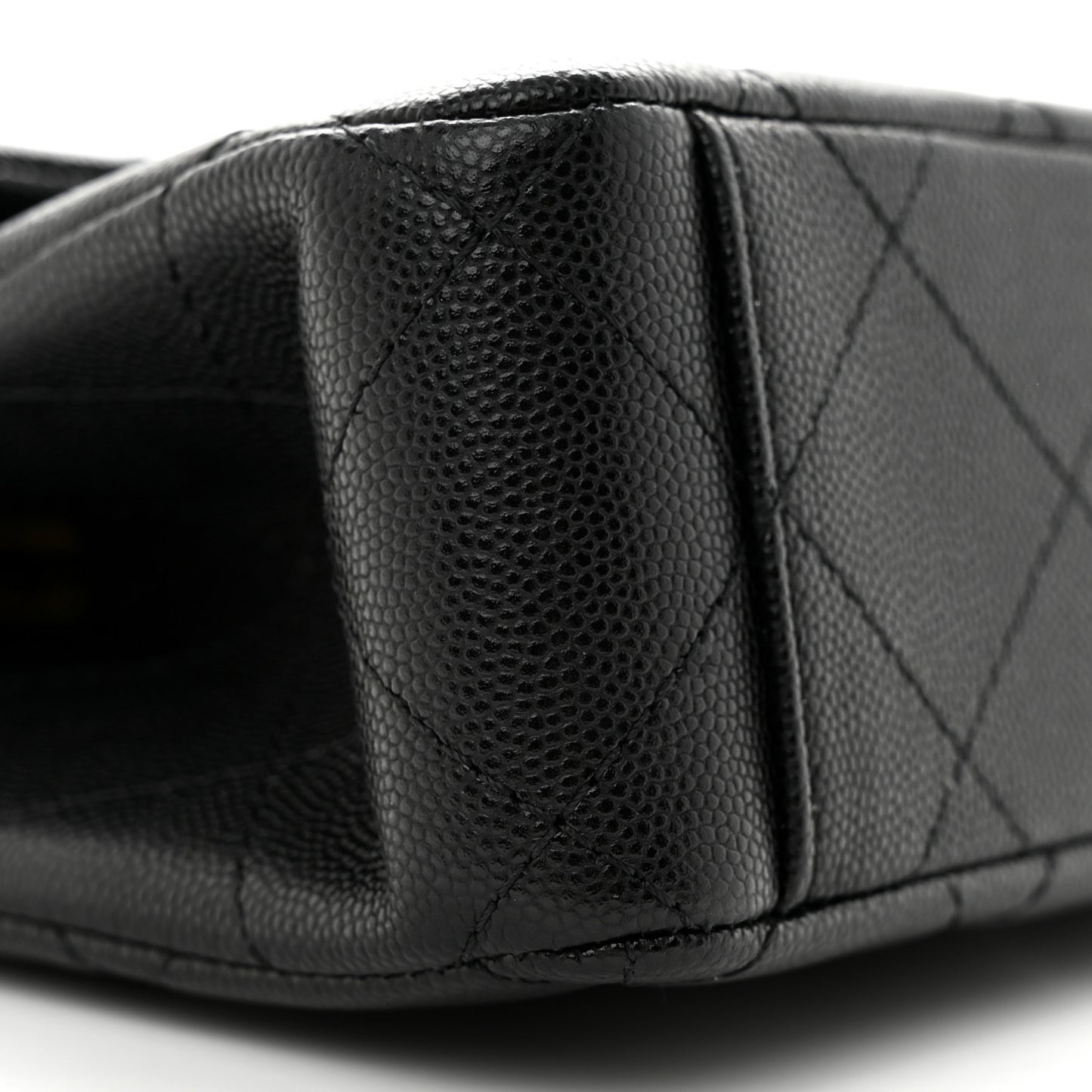 Caviar Quilted 31 Rue Cambon Mini Top Handle Flap Black