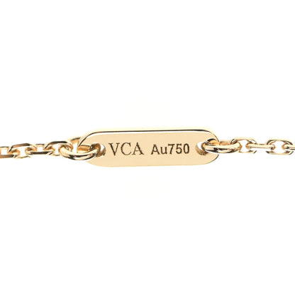 Van Cleef & Arpels 18K Yellow Gold Mother of Pearl Sweet Alhambra Pendant Necklace 5 of 7