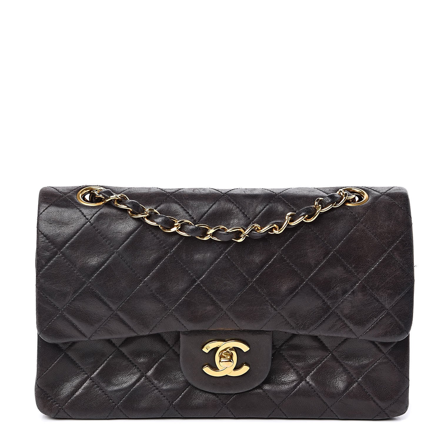 Chanel Lambskin Quilted Small Double Flap Black 1 of 10