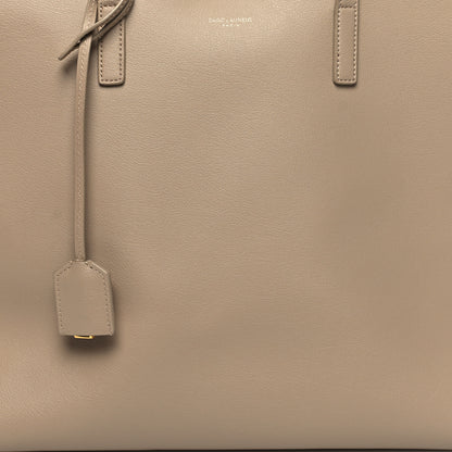 Saint Laurent Calfskin Large Shopping Tote Dark Beige 10 of 13