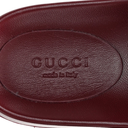 Gucci GG Supreme Monogram Womens Horsebit Slippers 36.5 Rosso Ancora 8 of 11
