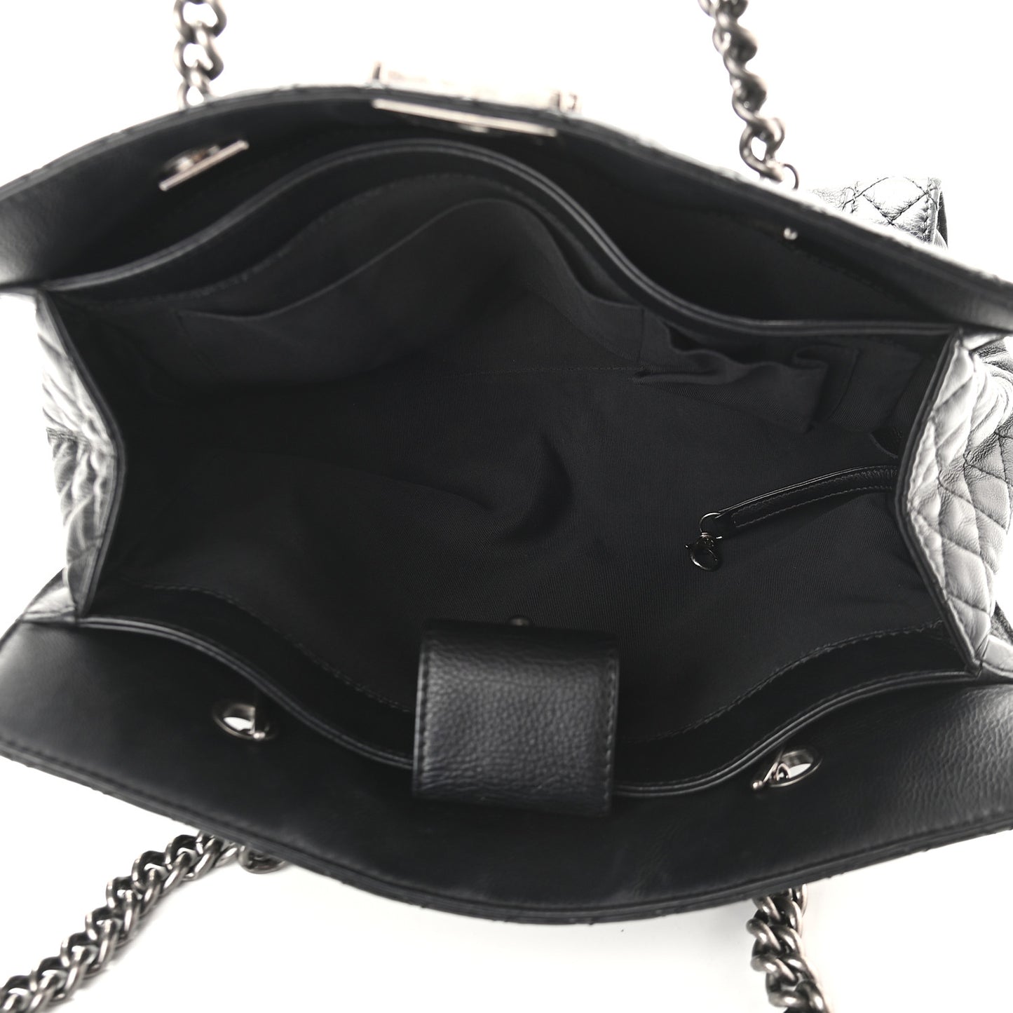 Calfskin Boy Reverso Shopping Tote Black