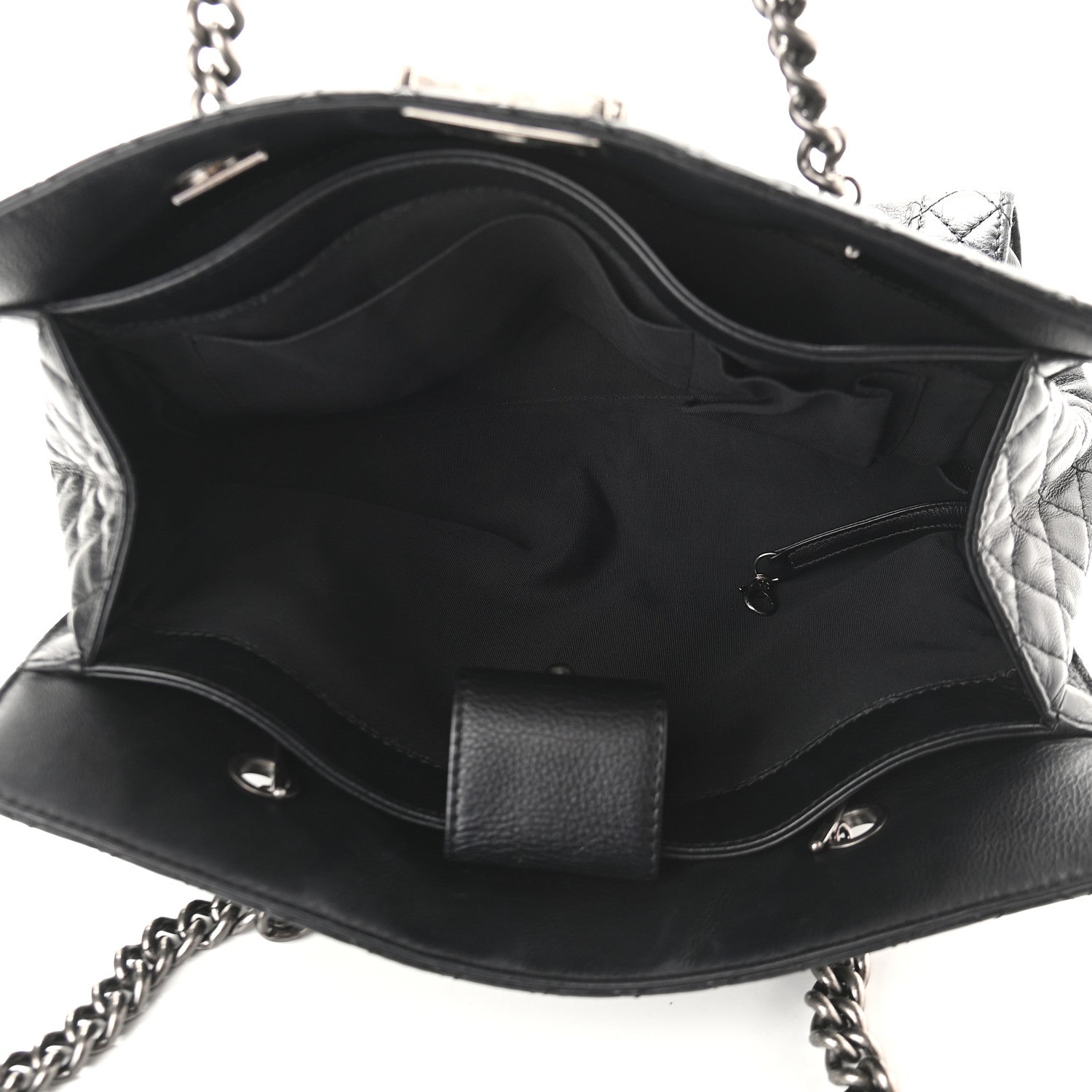 Chanel Calfskin Boy Reverso Shopping Tote Black 5 of 9