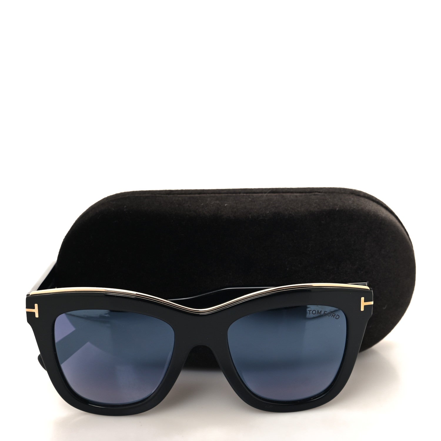 Tom Ford Julie Square Sunglasses TF685 Black Black 8 of 8