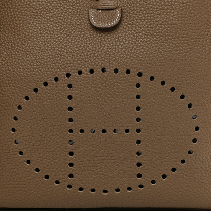 Hermes Taurillon Clemence Evelyne III PM Etoupe 8 of 11