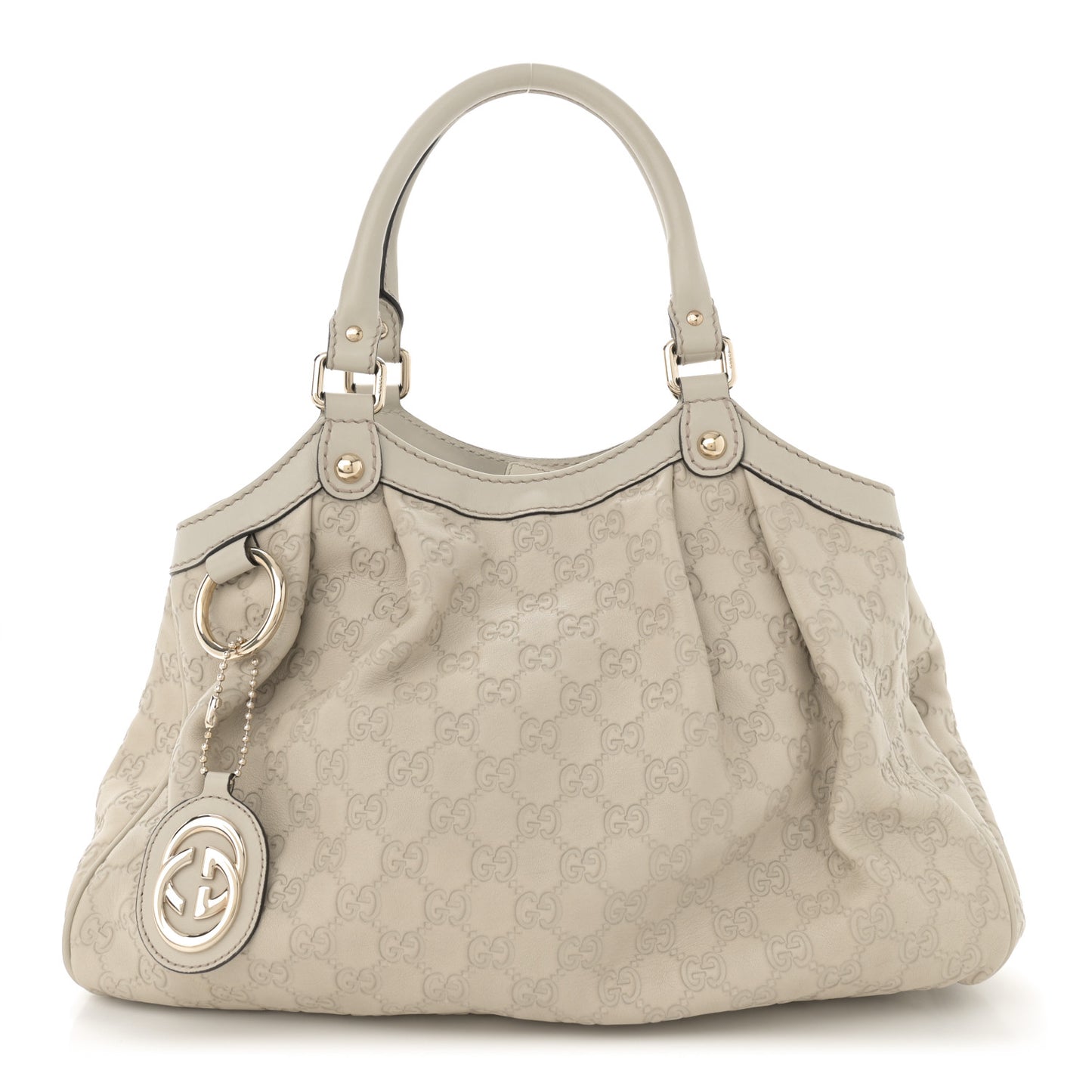 Guccissima Medium Sukey Tote Mystic White