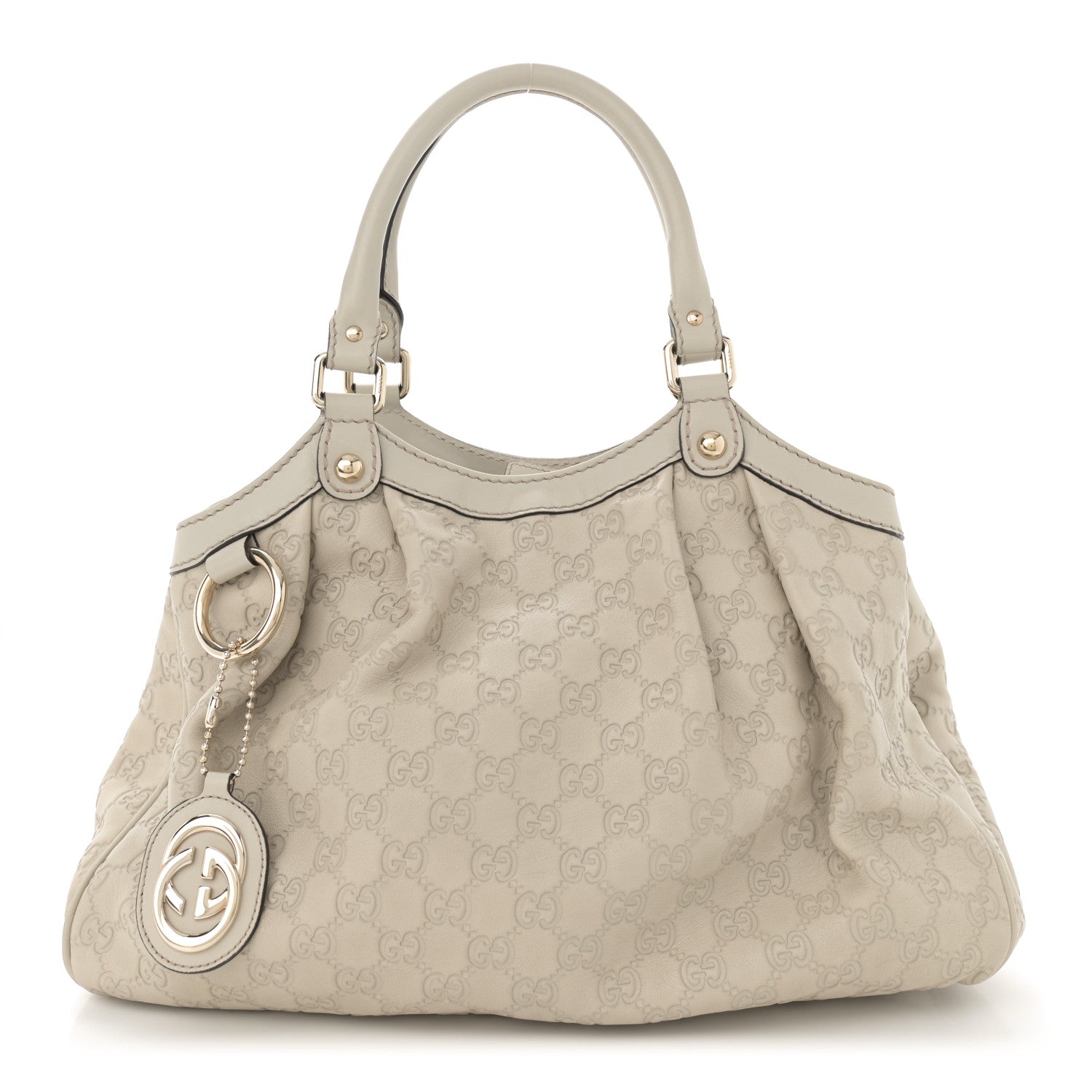 Gucci Guccissima Medium Sukey Tote Mystic White 1 of 12