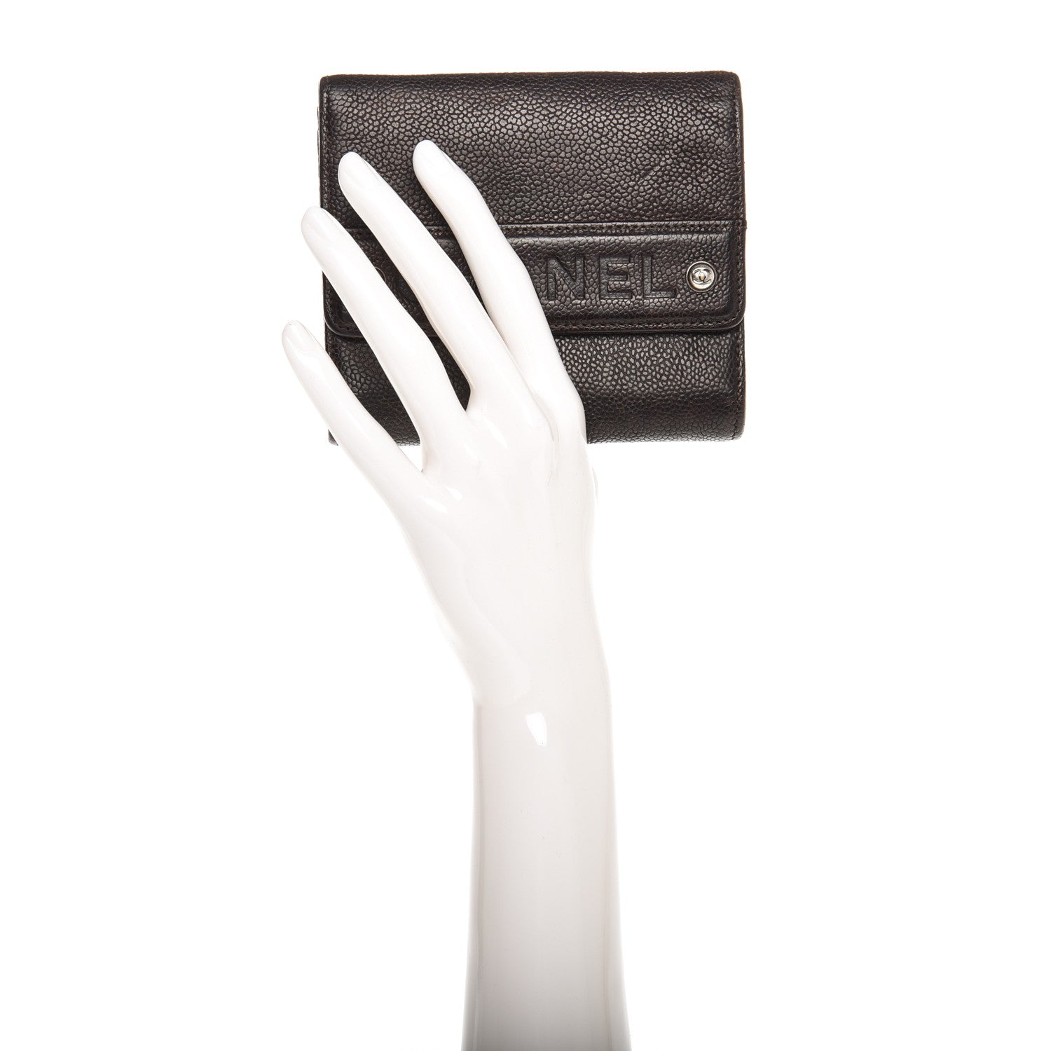 Chanel Caviar Outdoor Ligne French Wallet Brown 2 of 8