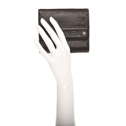 Chanel Caviar Outdoor Ligne French Wallet Brown 2 of 8