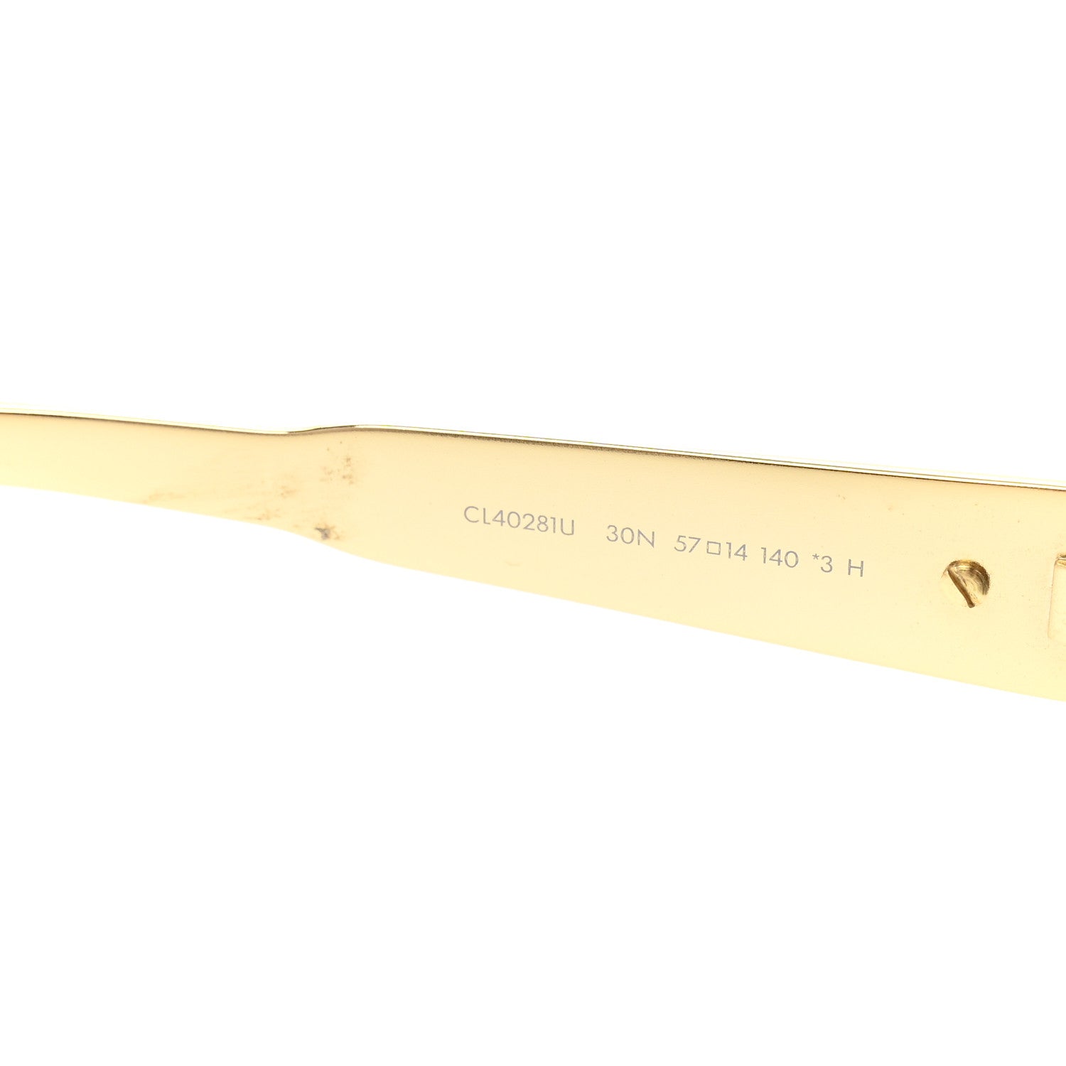 Celine Metal Triomphe 03 Sunglasses CL40281U Gold Green 6 of 9