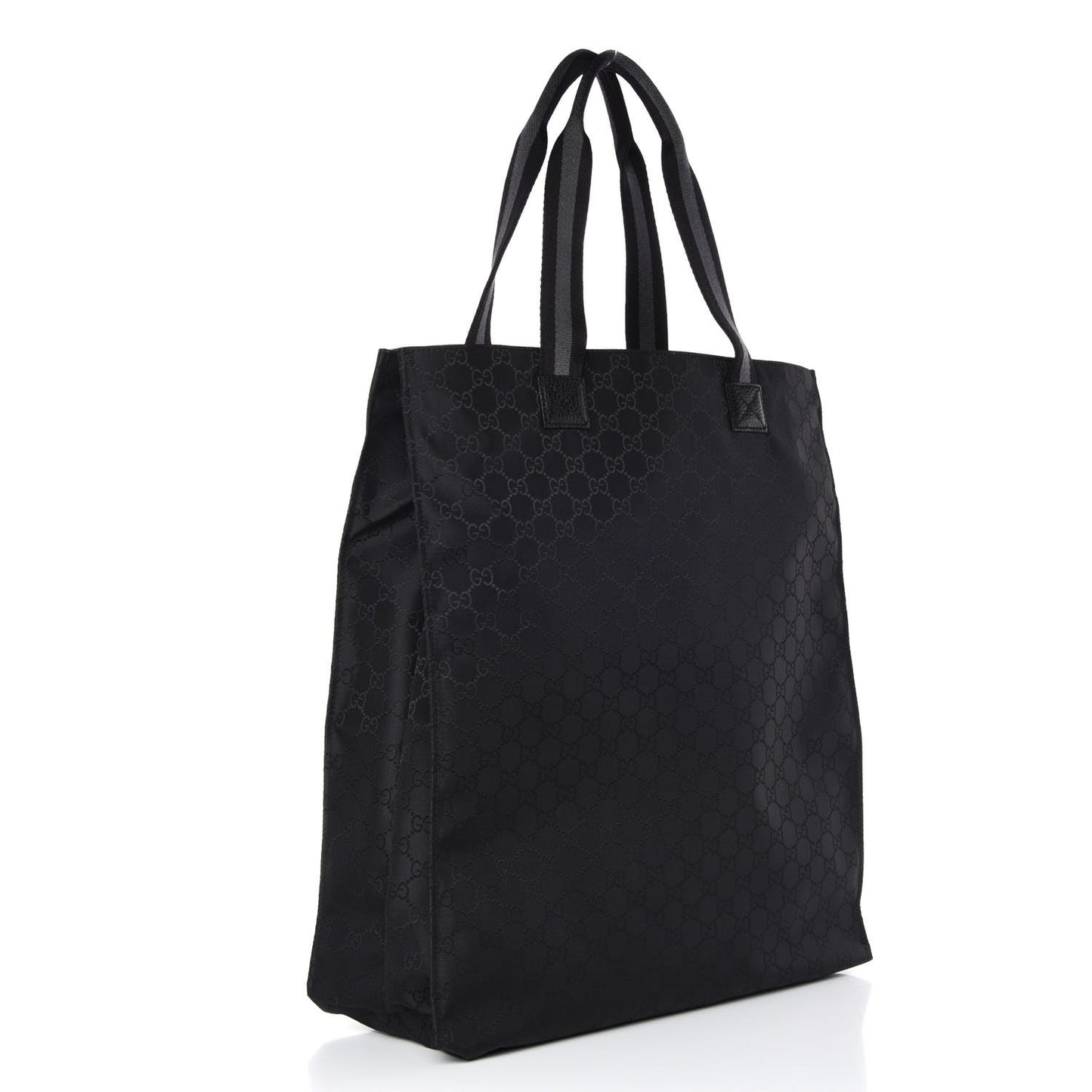 Nylon Monogram Vertical Tote Black