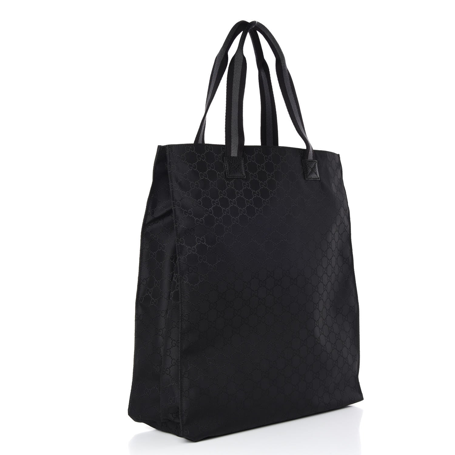 Gucci Nylon Monogram Vertical Tote Black 3 of 10