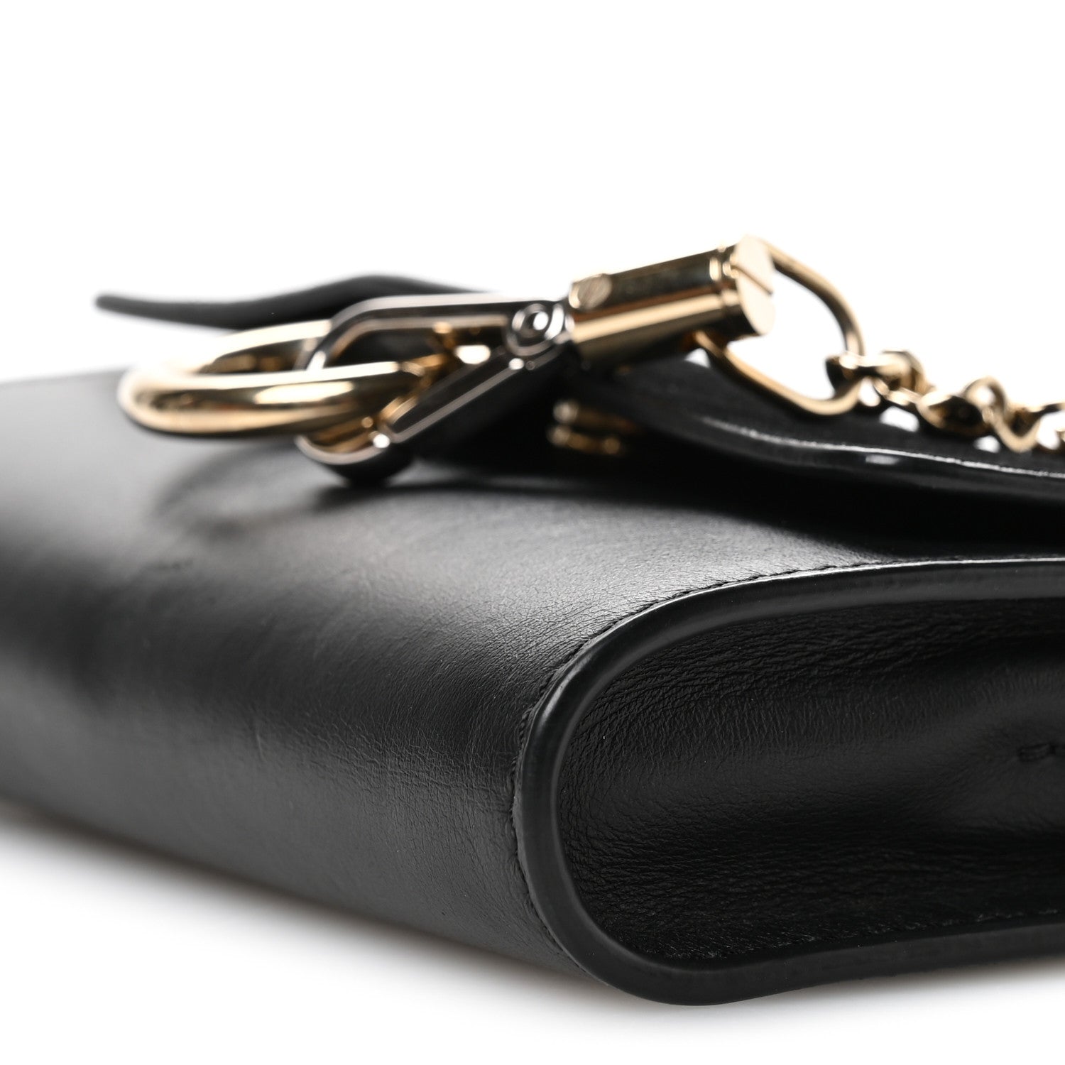 Chloe Suede Calfskin Mini Faye Shoulder Bag Black 10 of 10
