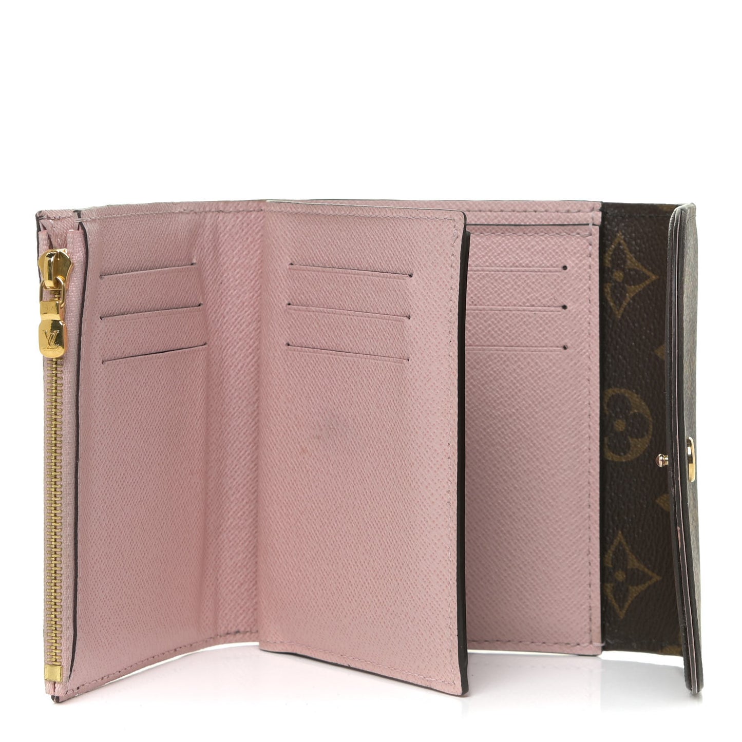 Monogram Ariane Compact Wallet Rose Ballerine