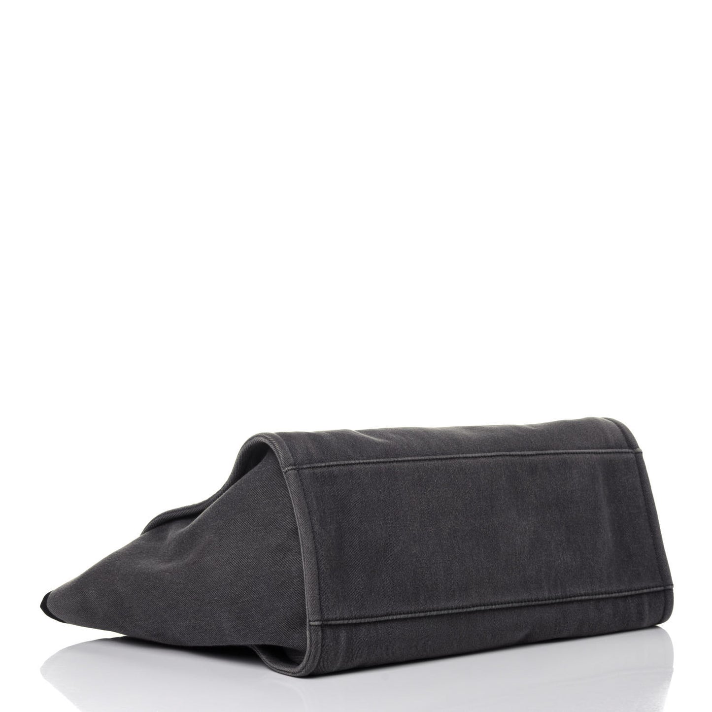 Canvas Sequin Medium Deauville Tote Charcoal