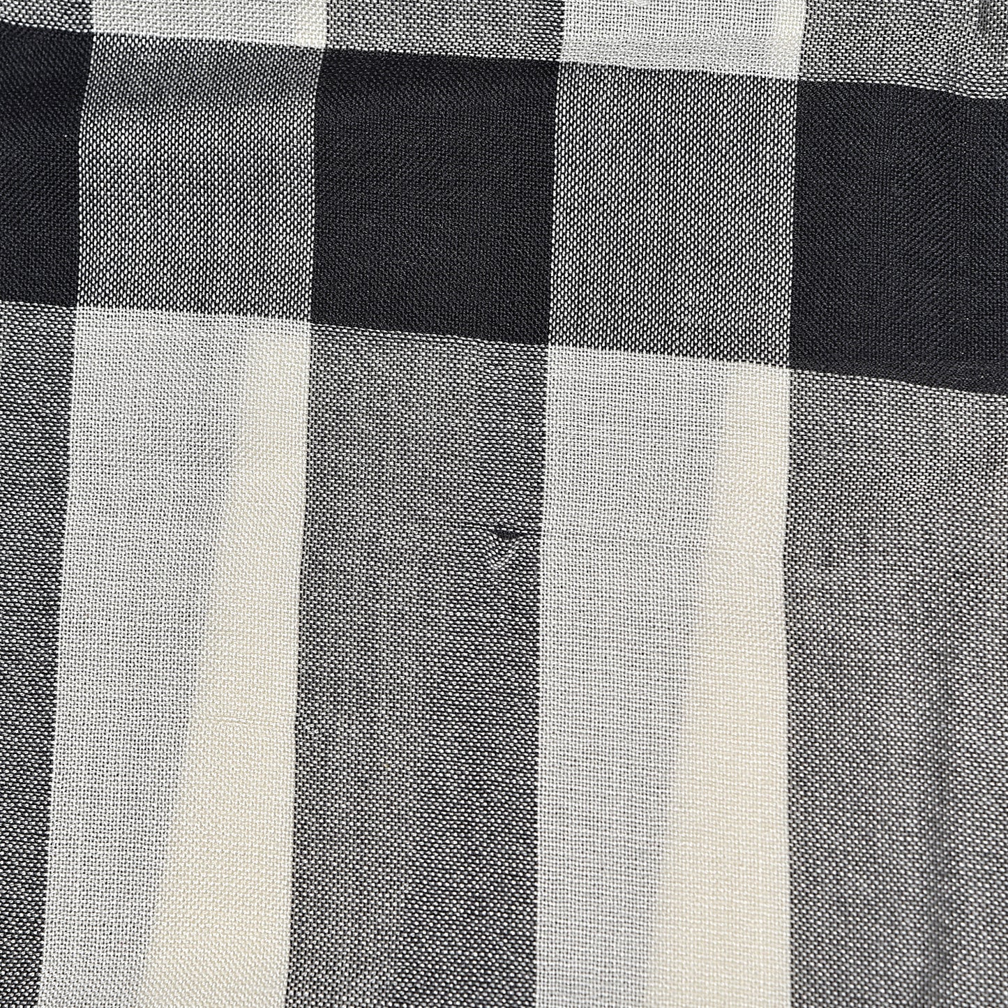 Cashmere Silk House Check Scarf Ivory