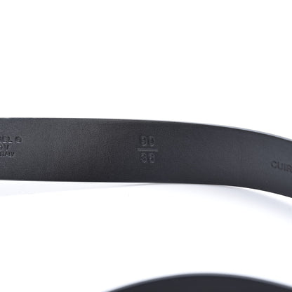 Chanel Calfskin CC Chain Logo Belt 90 36 Black 4 of 11
