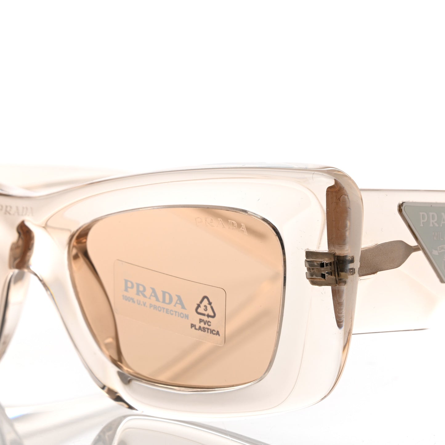 Cat Eye Sunglasses SPR 19M Transparent Beige