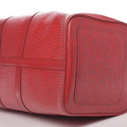 Louis Vuitton Epi Keepall 45 Castillan Red 10 of 11