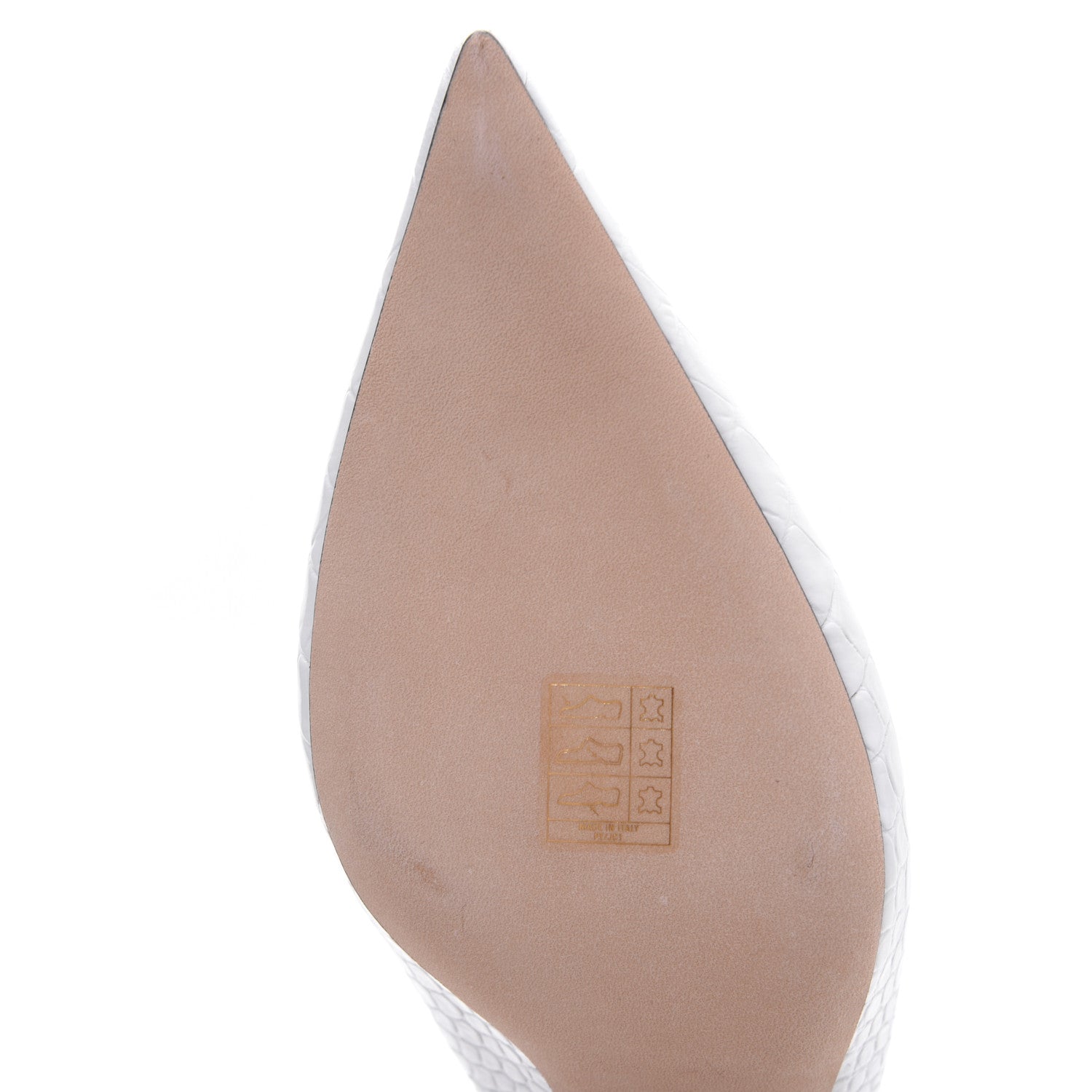 Jimmy Choo Calfskin Crocodile Embossed Rav 65 Mule Pumps 38 Latte 8 of 11