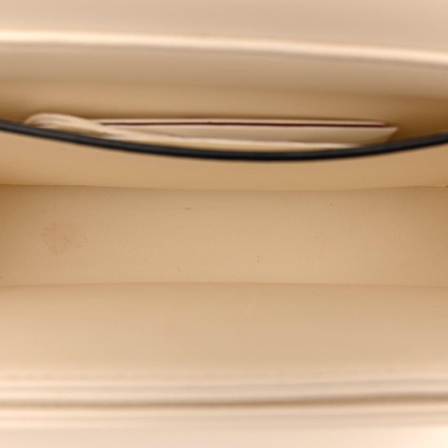 Nappa Lacquer Monochrome One Stud Chain Clutch Ivory