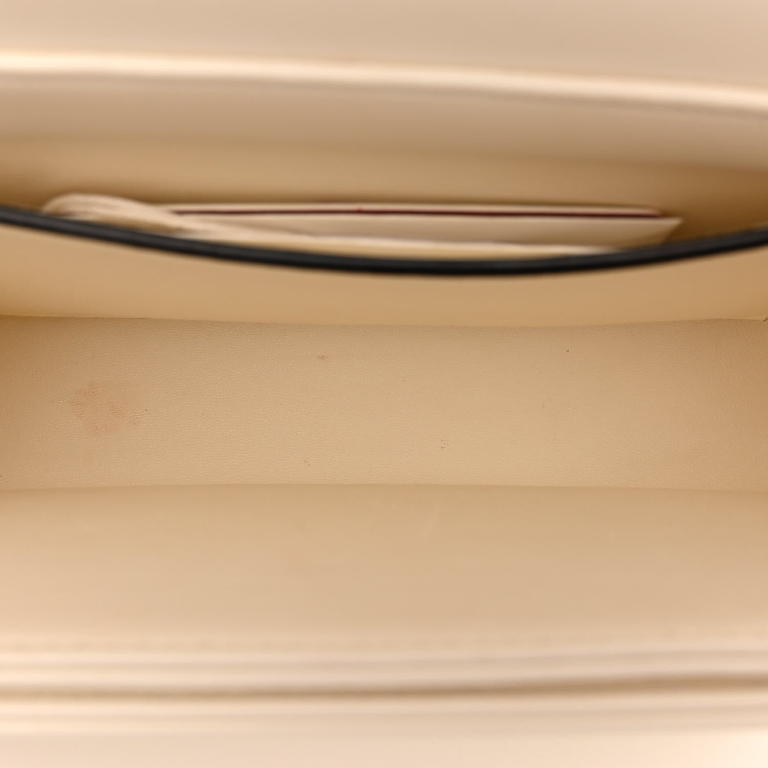 Valentino Garavani Nappa Lacquer Monochrome One Stud Chain Clutch Ivory 5 of 11