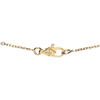 Van Cleef & Arpels 18K Yellow Gold Diamond Mini Frivole Pendant Necklace 4 of 6