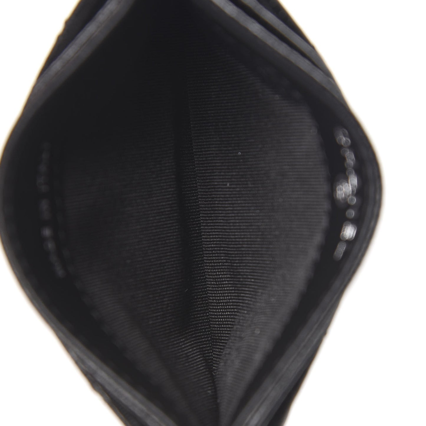 Caviar Quilted Incognito Card Holder Black