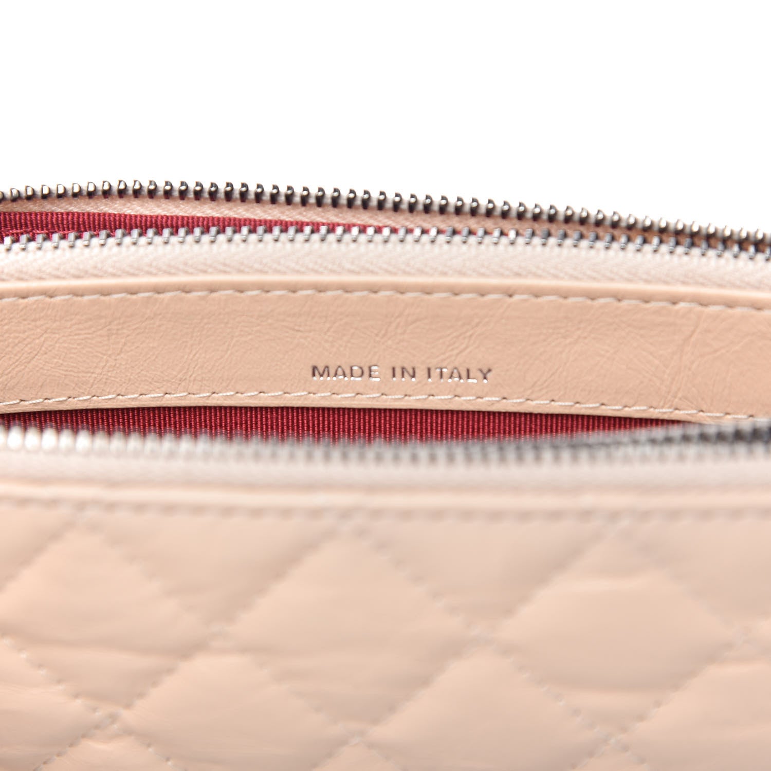 Chanel Aged Calfskin Quilted Small Gabrielle Clutch With Chain Beige Black 9 of 12