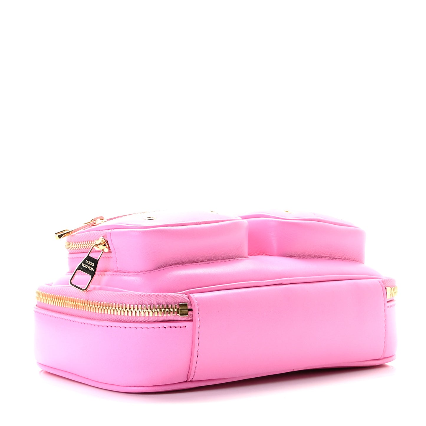 Calfskin Embossed Monogram Vuittamins Utility Crossbody Rose Violet