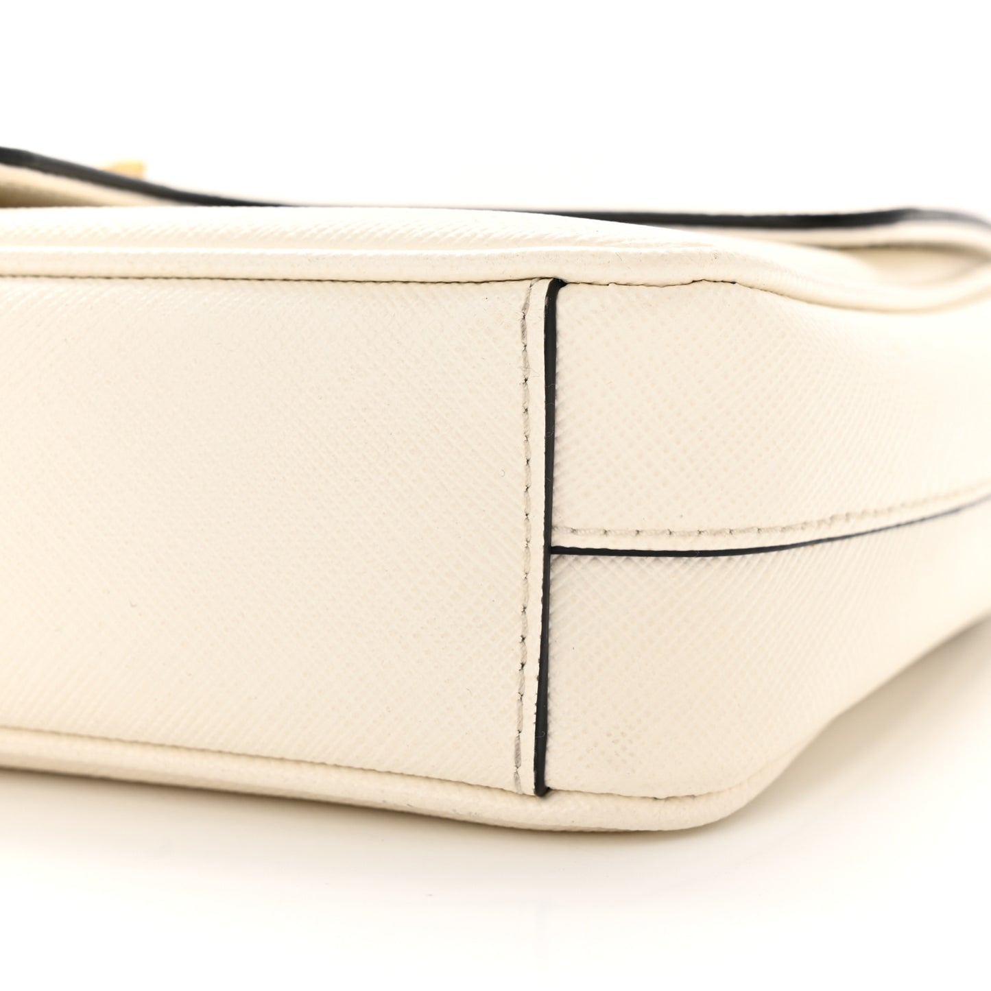Saffiano Flap Shoulder Bag Talco