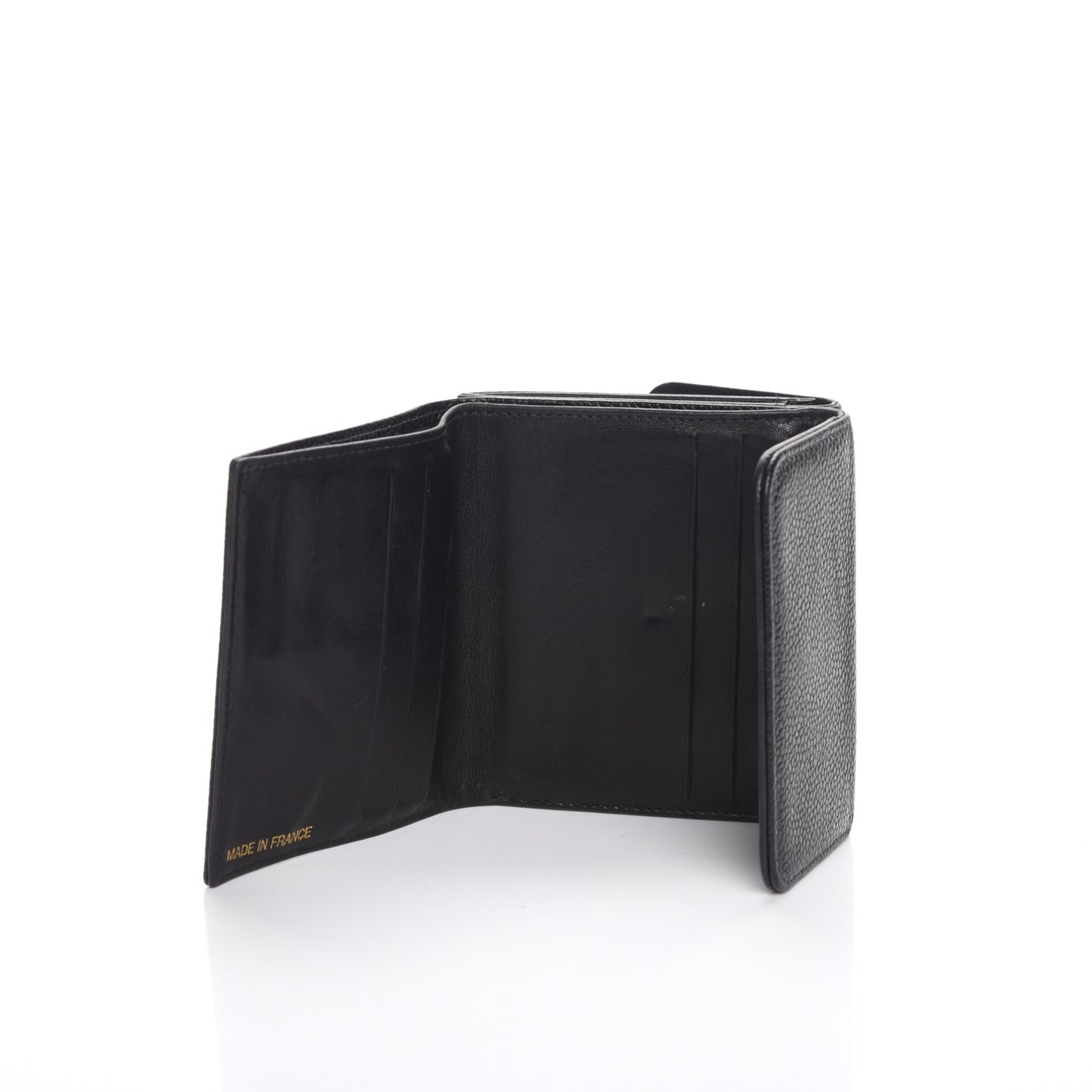 Caviar Timeless CC Compact Double Sided Wallet Black