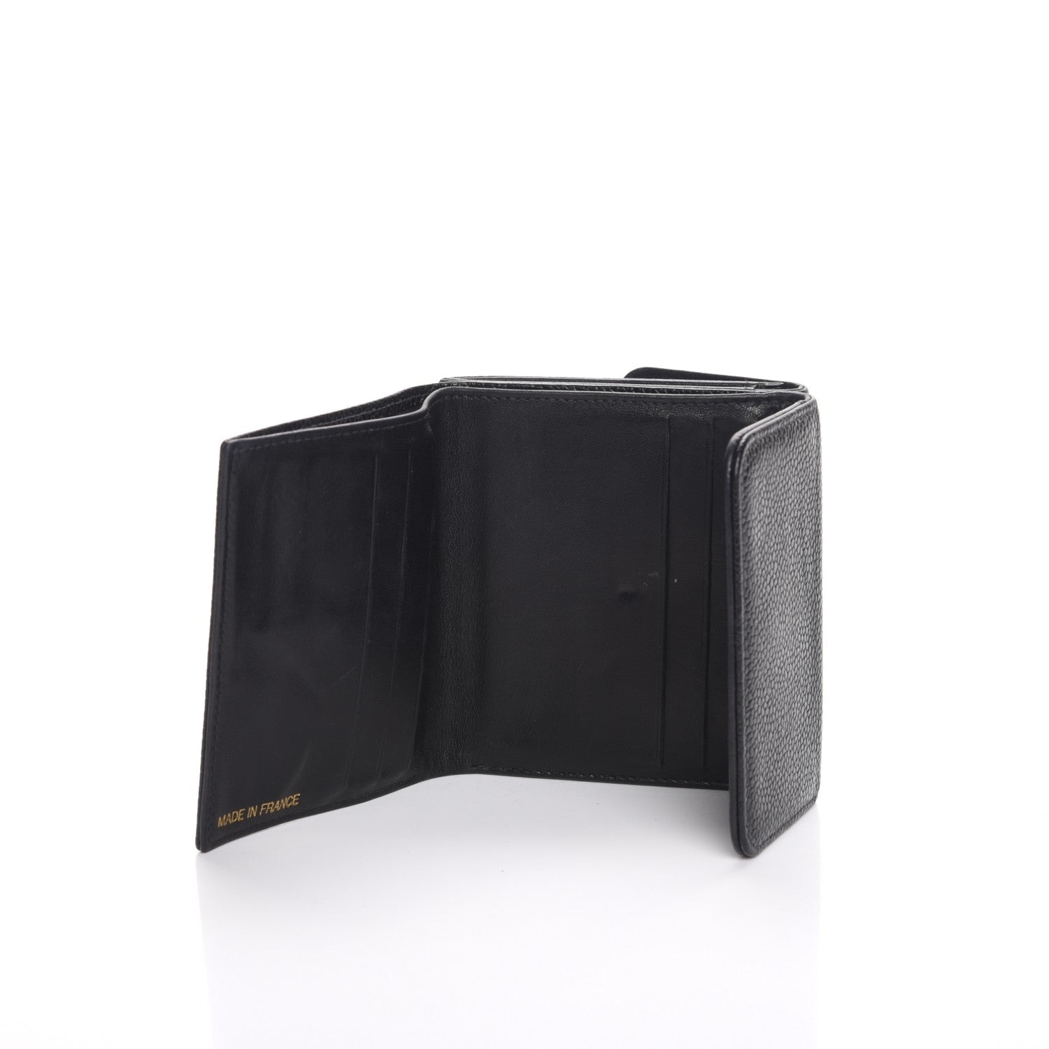 Chanel Caviar Timeless CC Compact Double Sided Wallet Black 5 of 8