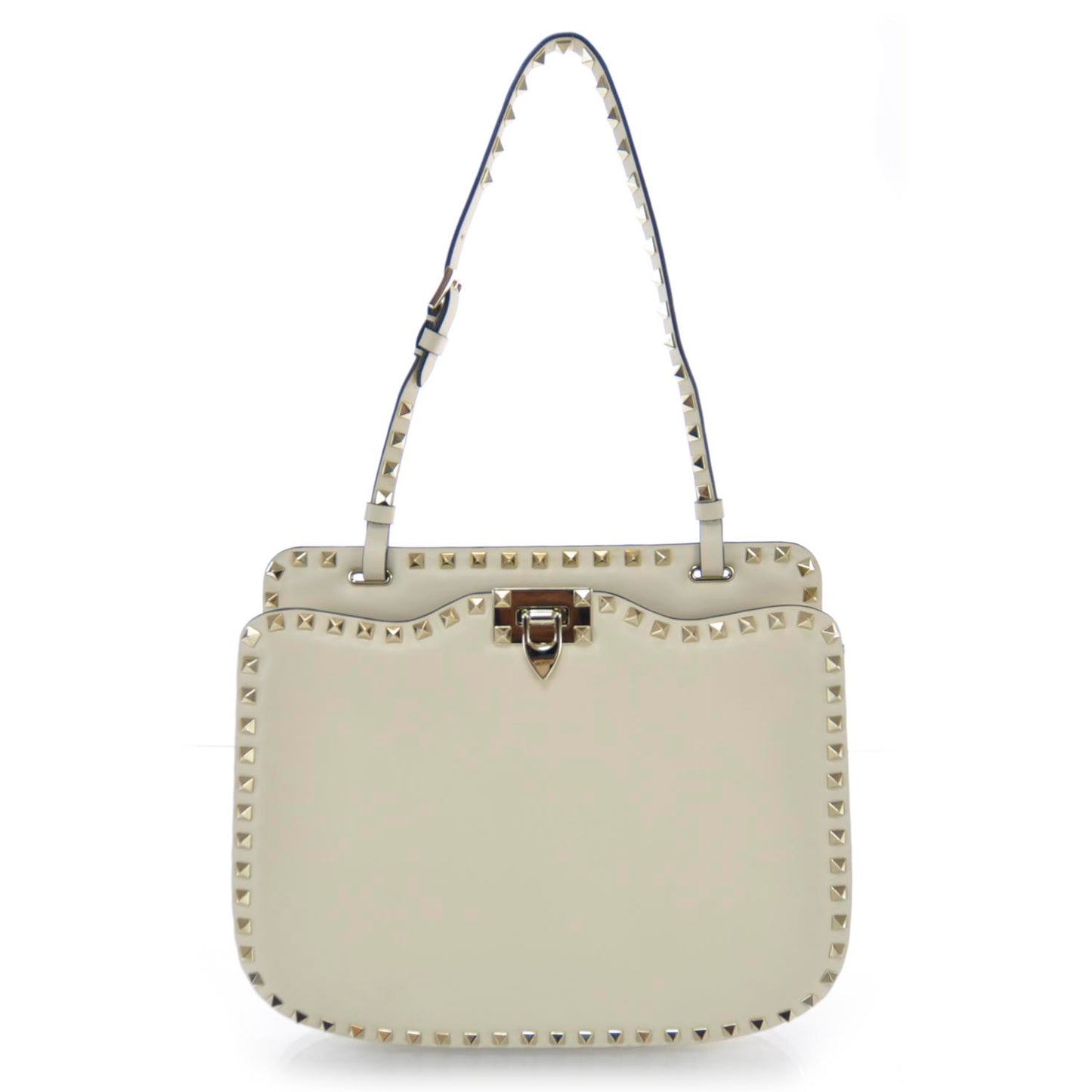 Vitello Rockstud Shoulder Satchel