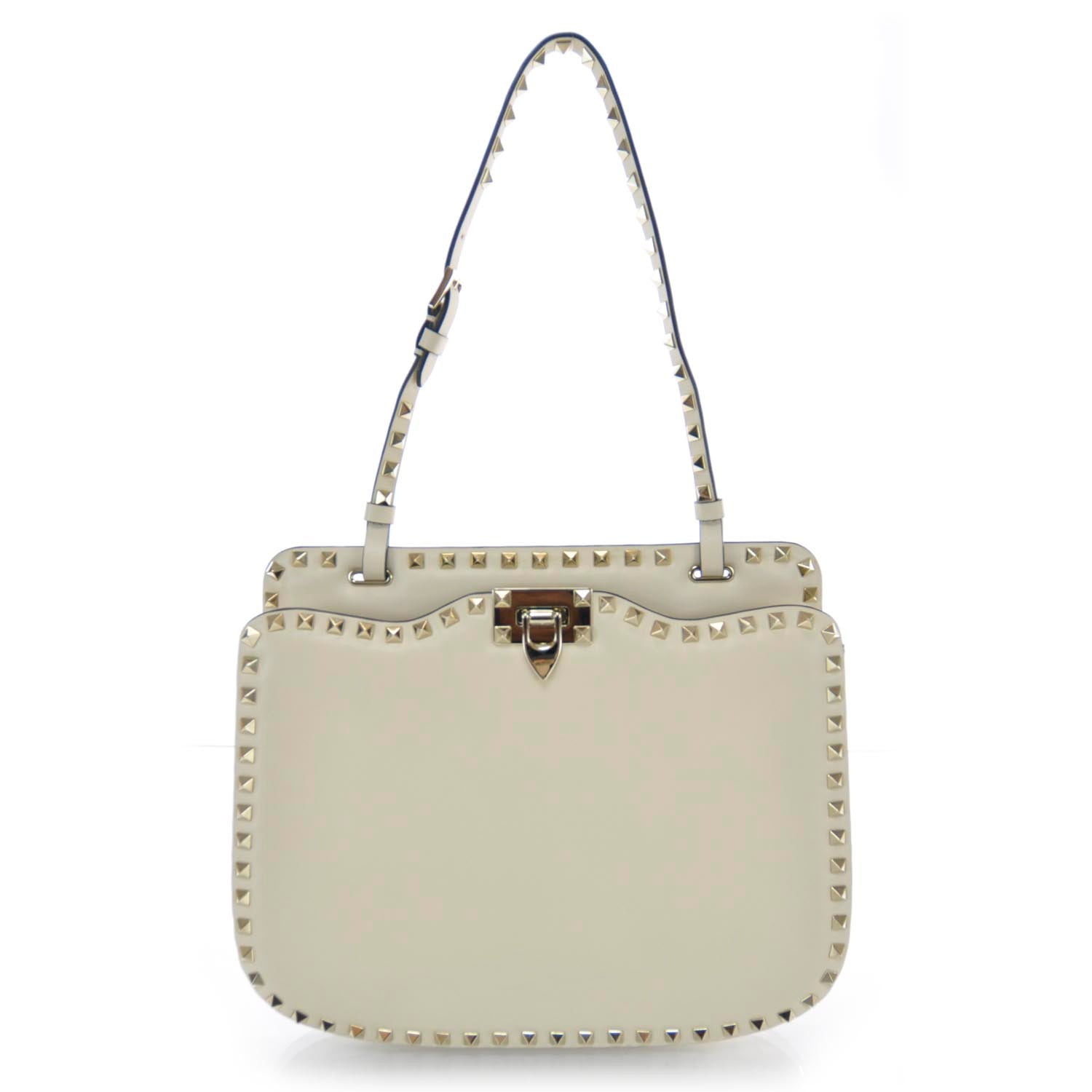 Valentino Garavani Vitello Rockstud Shoulder Satchel 1 of 8